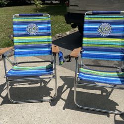 Tommy Bahama Hi Boy Chair - Blue/Green Stripe