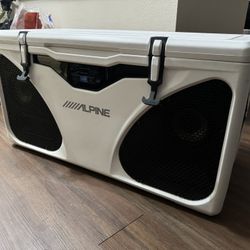 Alpine PWD-CB1 Bluetooth Sound System Cooler Grizzly Combo
