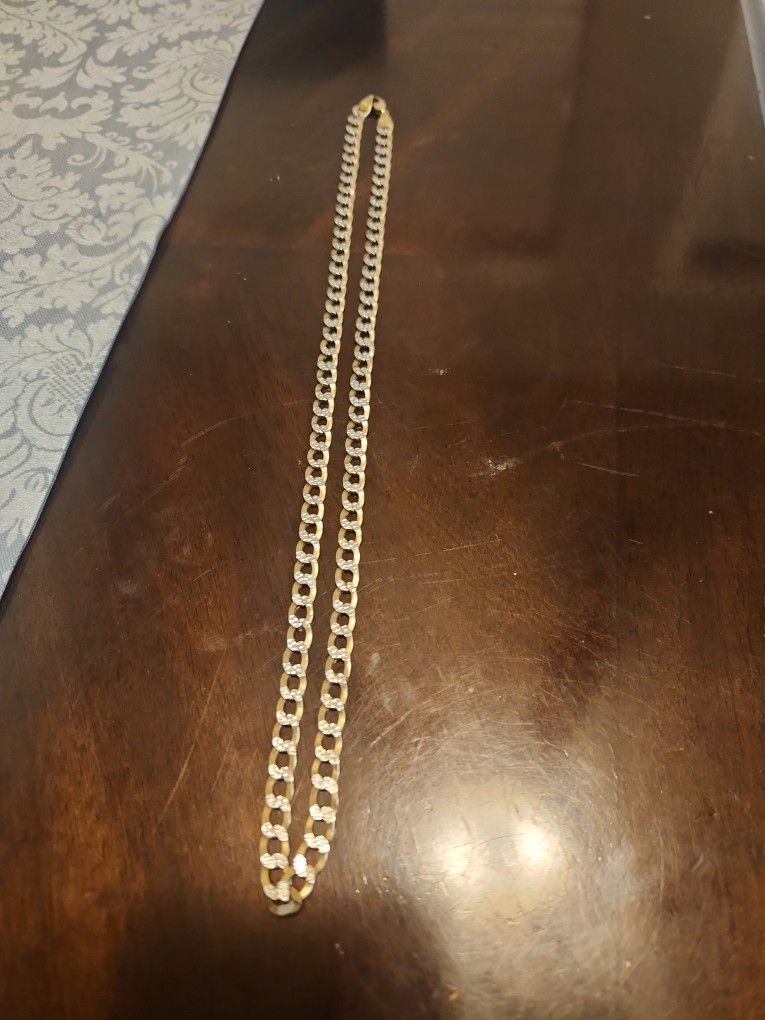Cuban Diamond Cut 10k Gold Necklace Chain