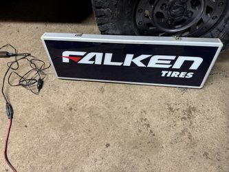 Falken Tires Light Up Sign