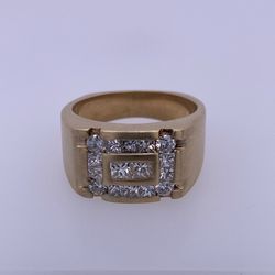 14K Yellow Gold Ring With 1.468TCW