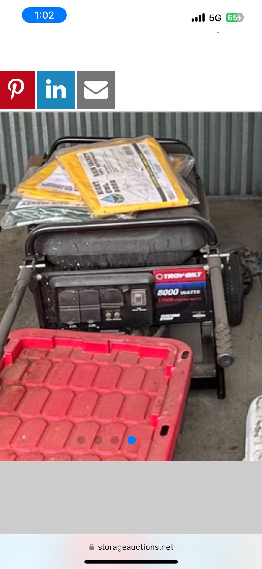 troy-bilt 8000 watt generator