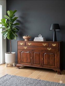 Restored Vintage Solid Cherry Buffet by Willett