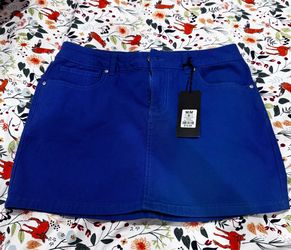 Refuge  Denim Blue Skirt ( Medium)