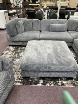 5 Pc Gray Sectional