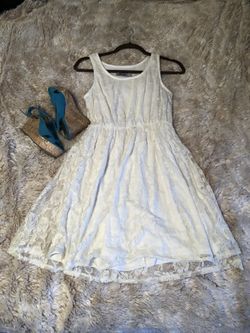 White tank top dress