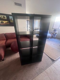 KALLAX 2 X 4 Shelf unit, black-brown IKEA