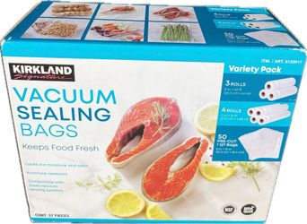 Kirkland Signature Vacuum Sealing Bags Variety Pack  57 Pieces Sealed