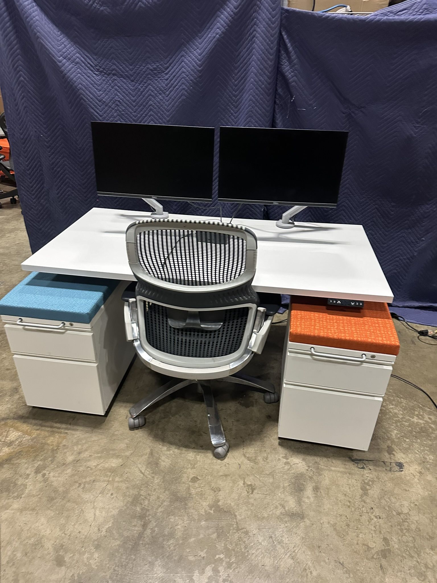 JRB Studio/ Herman Miller 60” Standing Desks! Electric Height Adjustable Sit Stand Desk! We Also Have Herman Miller Chairs And Monitor Arms!