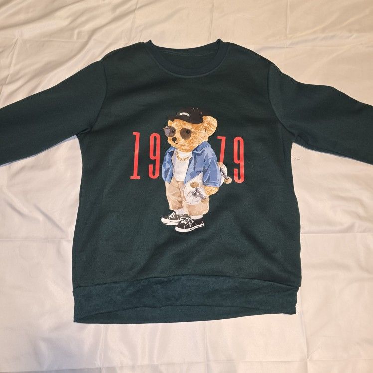 Men's 1979 Graphic Bear Sweatshirt – Size Small – Streetwear Pullover