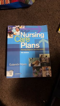 One nursing book care plans. For 3.00
