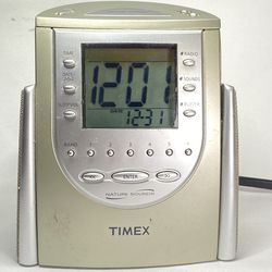 Timex T309T Nature Sounds AM/FM Radio Alarm Clock 6 Preset Wake Sleep