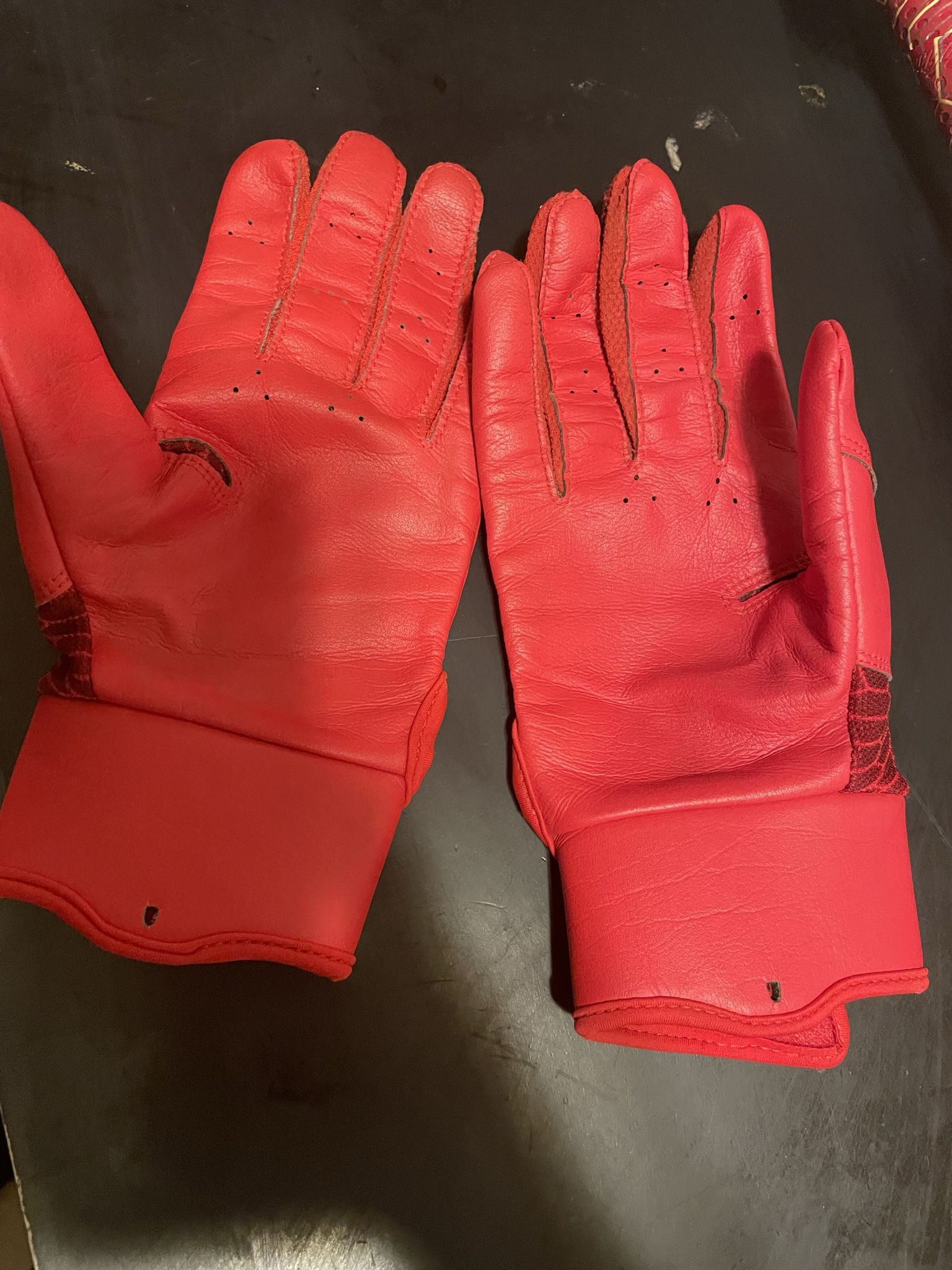 Red Nike Baseball Gloves Size Small