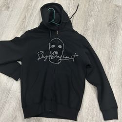Black Small SDL Hoodie Zip Up