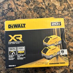 Dewalt battery Xr 20v ah8 power pack
