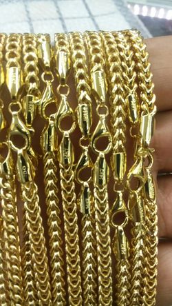 14k Gold Franco 28 inch long 4mm 22.1 grams 11 to choose from $1000 each