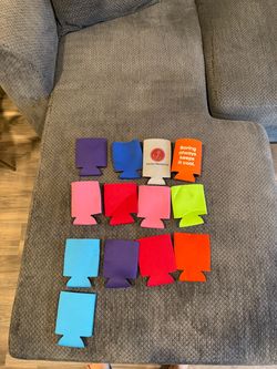 Multi color and logo Drink Koozies-18 count
