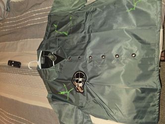 Sniper Gang Satin Jacket Green Lightning