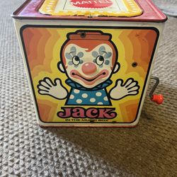 Vintage Mattel Jack In The Box  1971 Still Works