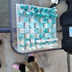 handcrafted onyx marble chess set
