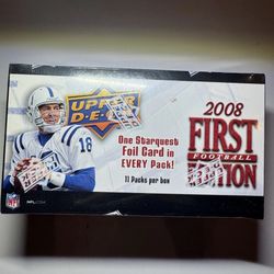 2008 Upper Deck First Edition Football NFL Blaster Box Factory Sealed