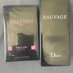 Dior Sauvage and Valentino Born In Roma