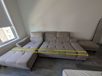 modular sectional sofa with ottoman (3-piece)