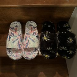 MUKLUKS New 2 Pair Slip On Shoes House Shoes Sandals Flats Womens Size 11/12 11 12
