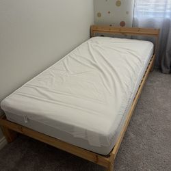 Ikea Neiden Wooden Toddler Bed