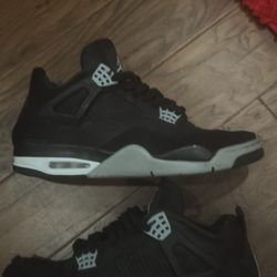jordan 4 black canvas