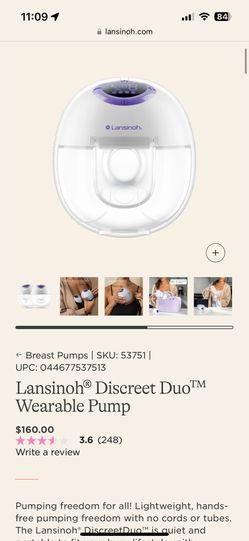 Landing Discreet Due Breast Pumps New In Box Sealed 