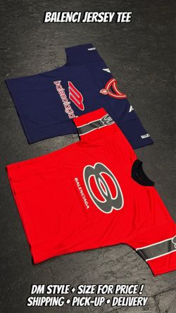 Baleci Jersey Tee Navy & Red