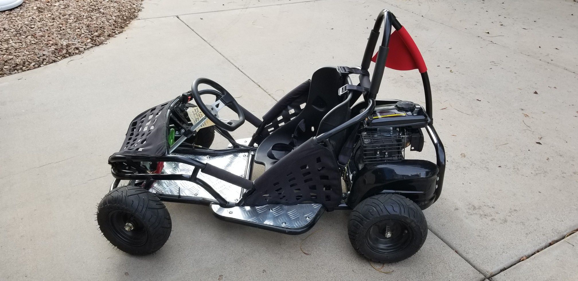 GoBowen Baja 79cc Gas Kids GoKart Black 4Stroke 2.5HP XWGGK1