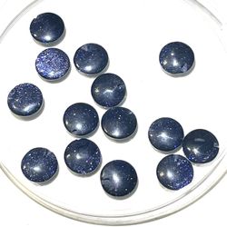 Lot Of 12mm Purple Goldstone 