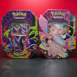 Pokemon Mega Moonlit Tins Gengar & Clefable Bundle 🔥