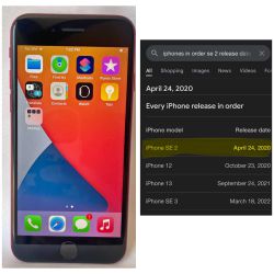 Año 2020 apple iphone SE 2 actualizado 2024 ios deslaquiado para cualquier compañía y cualquier paiz .