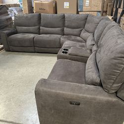 Adelaide Fabric Power Reclining Sectional 