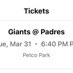 Padres tickets