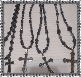 Handmade men's beaded necklaces
