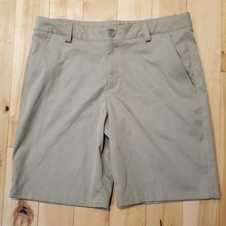 NEW Under Armour Boys Adjustable Waist Lightweight Khaki Shorts (YXL)