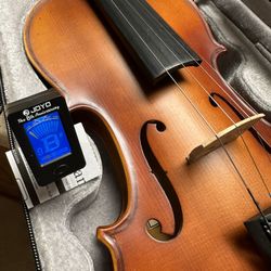 4/4 Full Size Violin with New Bow, Digital Tuner, Extra Strings, $150 Firm