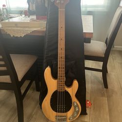 Sterling Ray34 Natural Finish 4 String Bass