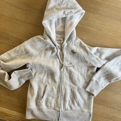 Women’s Abercrombie and fitch grey zip hoodie size large 