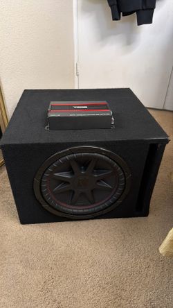 12" Kicker CompVR Subwoofer in Ported Box + DS18 1800W Amp Combo