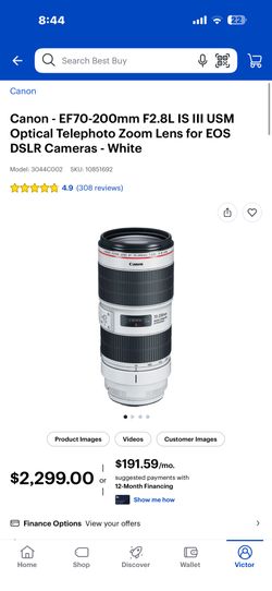 Canon - EF70-200mm F2.8L IS III USM