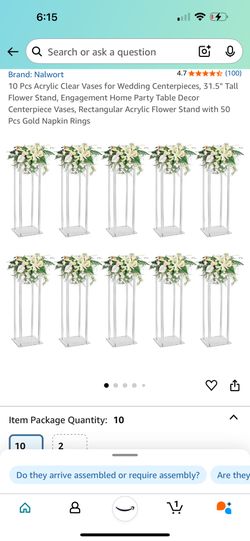 Acrylic Clear Vases