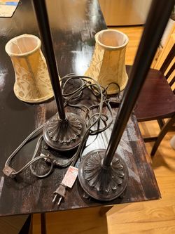 Pair of Table Lamps with Shades
