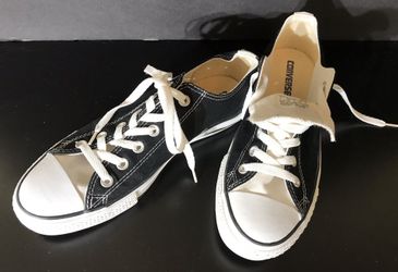 GENTLY USED (one time) Black Unisex Converse All Star Sneakers size 7 (men’s), 9(women’s)