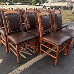 $1,500 for (10) NEW Old Hickory Furniture Rocky Mountain/Log Cabin High Back Chairs 