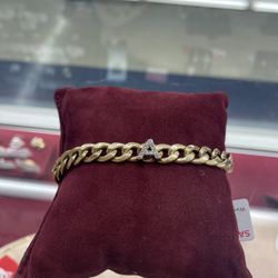 Custom Gold "A" Bracelet 